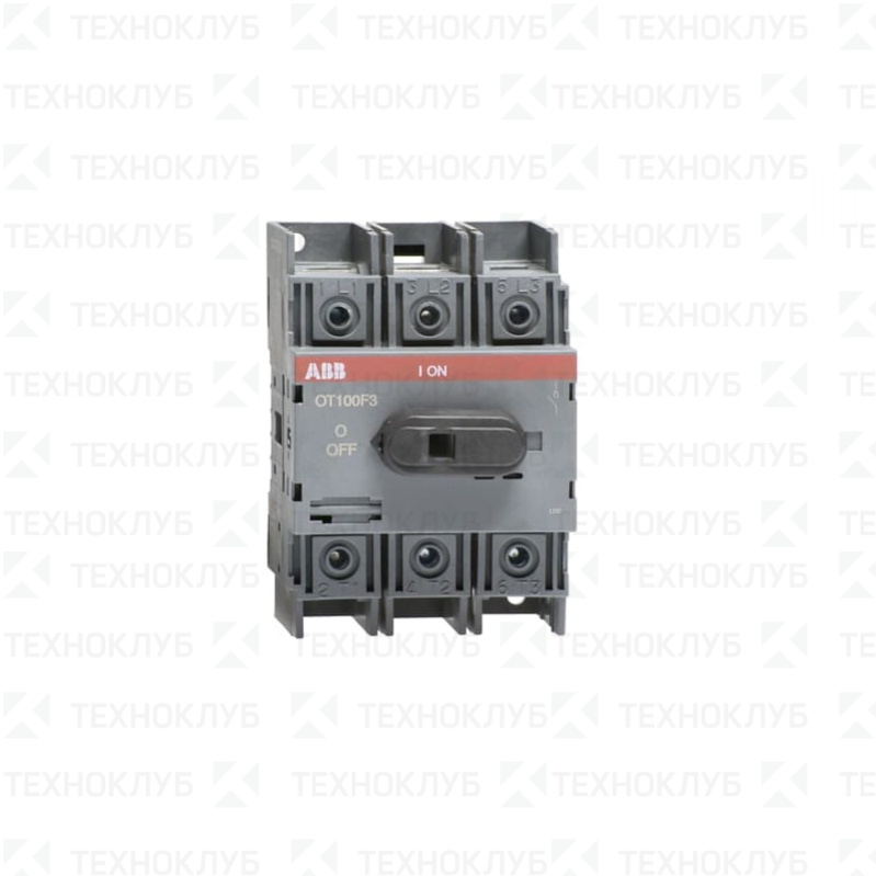 Рубильник на DIN 3п 100А I-0-II OT100F3C ABB — купить в интернет ...