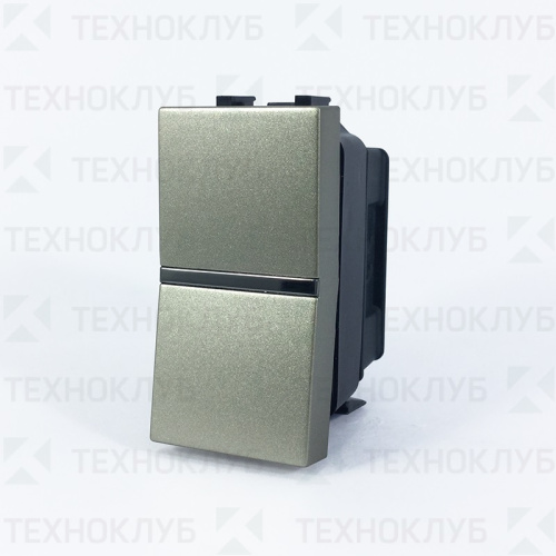 Выключатель ABB NIE Zenit 1 клав. 1мод. шампань