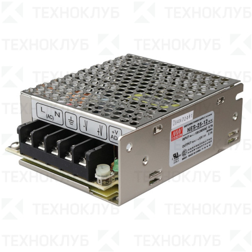Блок питания 12В  25,2Вт (2,1A) NES-25-12EL Mean Well