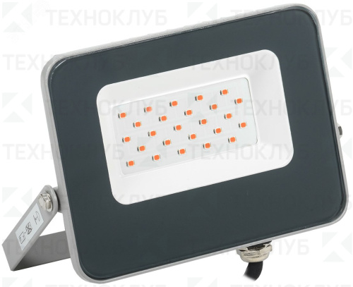 Прожектор LED  20W 230V SMD СДО 07-20R красный  IEK