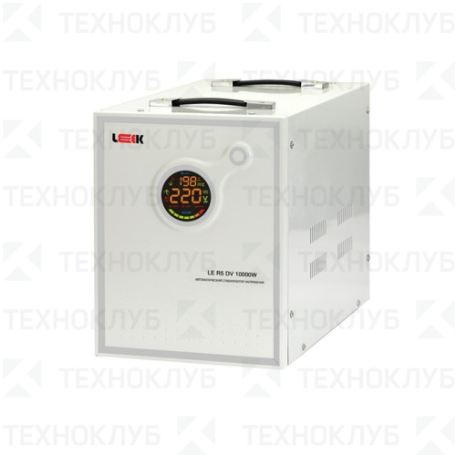 Стабилизатор 10000VA релейный (90-270V точ.±8%) LE R5 DV (настол./верт.)  LEEK