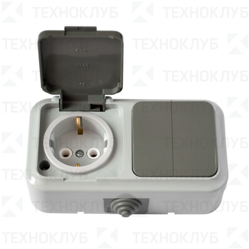 Блок Бел. 2ВРЦ-659-03 2кл+роз с/з IP54 серый