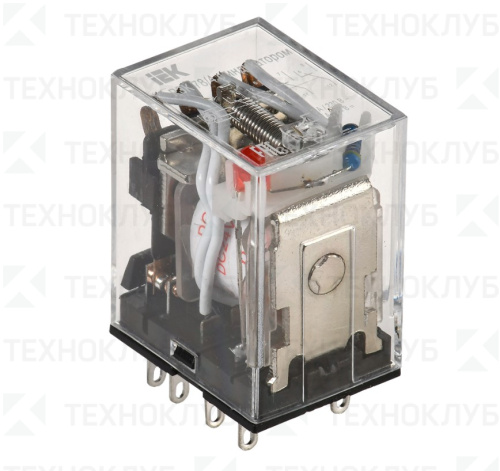 Реле промежуточное 4 контакта  3А  24V DC (РЭК78/4) с индикацией  IEK