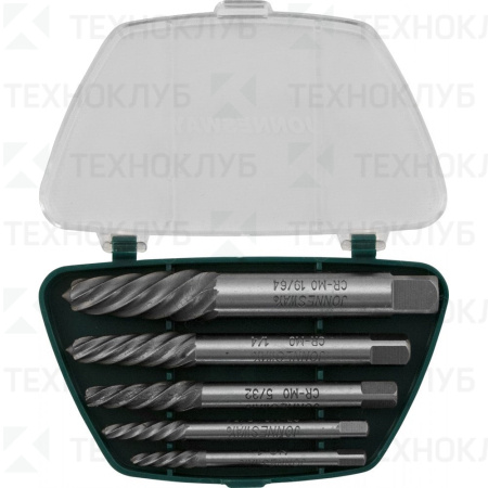 Набор экстракторов Jonnesway 5/64"-19/64" (5шт)