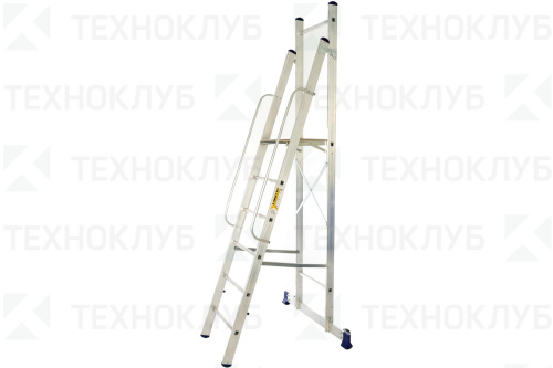 Стремянка алюминиевая  6-ти ступенч. с помостом АРЕ 1406