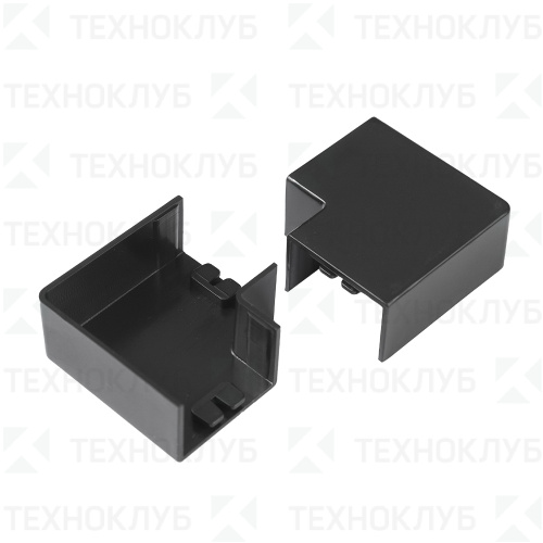 Поворот на 90 гр.  40x25 ЧЕРНЫЙ  Промрукав