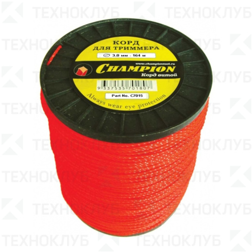 Леска 3,0 мм  28 м витой квадрат Champion