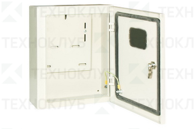 Щит уч. 3ф/ 3м мет. 395х310х165 IP66 окно (ЩУ-3ф/1-0-3) TDM