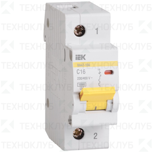 Выключатель автомат. ВА47-100 1п 100А 10кА IEK