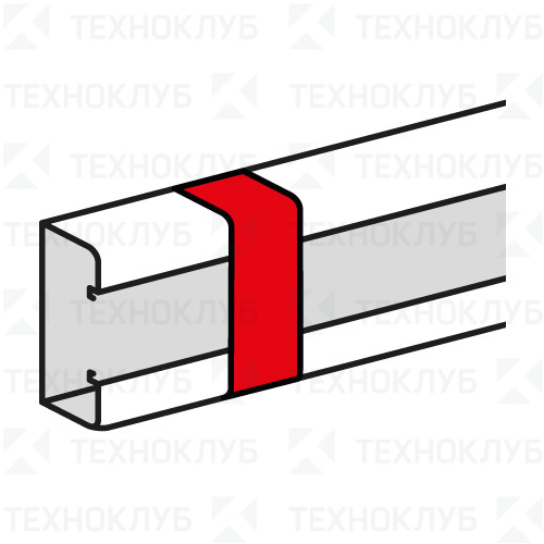 Накладка на стык профиля для к/к Legrand Metra 85x50
