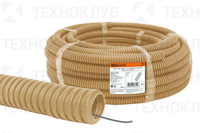 Труба гофрированная ПВХ D=16мм ( сосна) Dвн.=10,7мм TDM