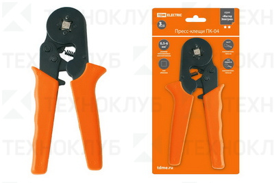 Пресс-клещи ПК-04 (4 грани) 0,5-6 мм2 TDM