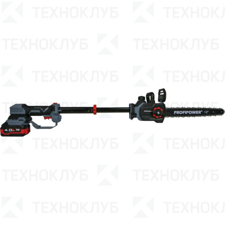 Пила цепная аккум. PROFIPOWER PL-12  20 V 12" 2*4,0 А/ч телескопическая