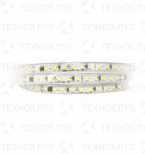 Лента LED 220V  9.6W/m STRIP driverless 2835-120 IP67 4000K LEEK