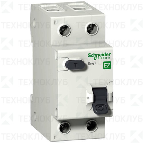 Автомат диф. City9 1п+N  10A  30mA 4,5kA (36мм) электронный тип AС, х-ка C  Easy  Schneider Electric