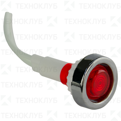 Лампа сигнальная d11мм 230V AC красная (неон) YL244-03  Энергия