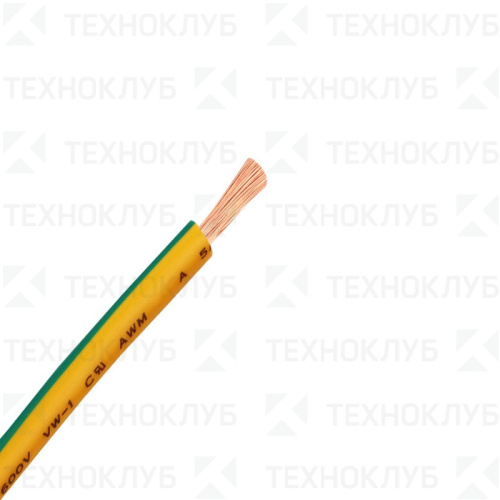 Провод ПуГВ (ПВ-3)   1,5  (желто-зеленый)