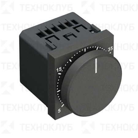 Терморегулятор мех. Zenit мех. (NIE N2240.3 AN) антрацит в рамку  ABB