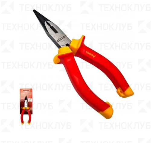 Длинногубцы 160 мм Elitech диэлектрические
