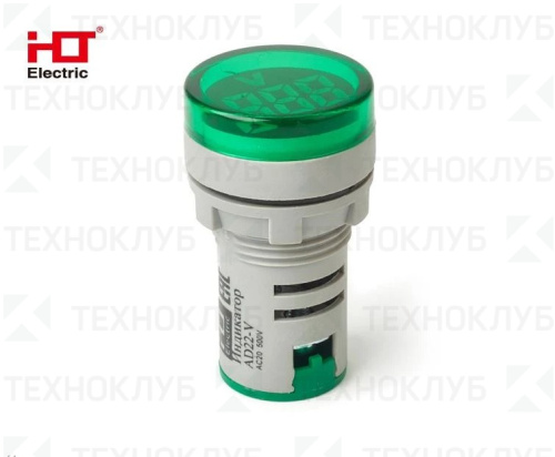 Вольтметр AD22 (50...500В) зеленый  HLT