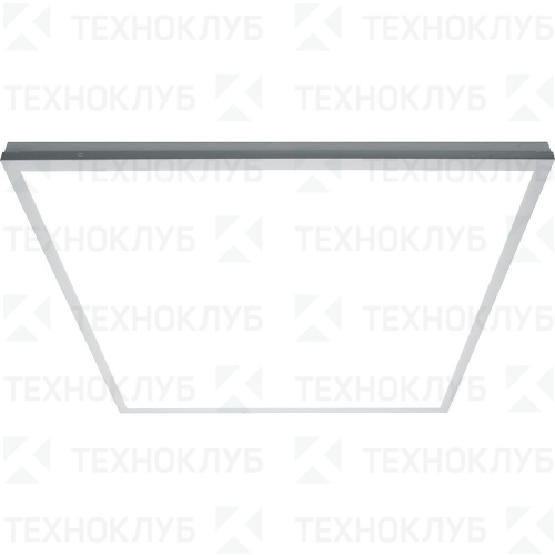 Светильник LED панель  40W 595x595mm матовый с равномерной засветкой (накл.) 4000K Feron 