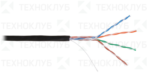 Кабель LAN UTP-5E  4х2х0,51  Cu PE черный  Cordline