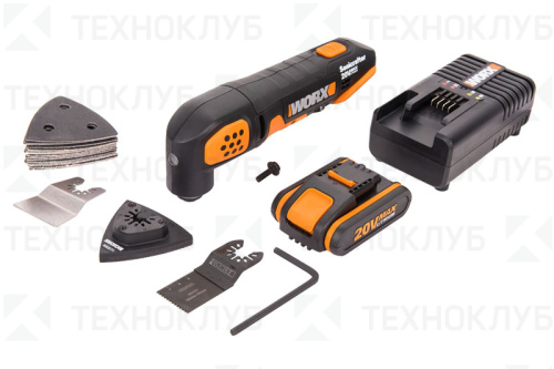 Мультитул аккум. WORX WX682 20V 2,0 Ач +39 насадок