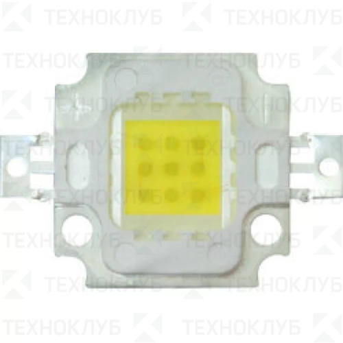 Светодиод  одноматр. 10W 16-21V 310mA СОВ 120град 6000K LB-1110 Ферон