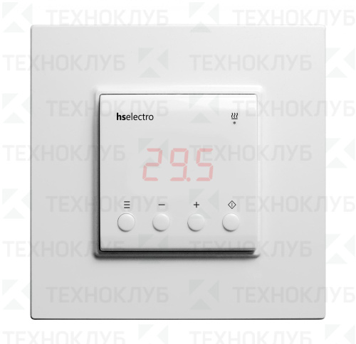 Терморегулятор цифр. ТС-2 White (0°С... +50°С) 16A 3,0kW  HS Electro
