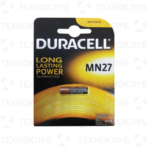 Батарейка 27A Duracell (1шт)