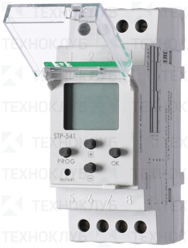 Реле времени STP-541 2х16А 24-264В AC/DC 2NO/NC (4-хвременное/1-999999цикл/1с-99ч59м59с) DIN  F&F