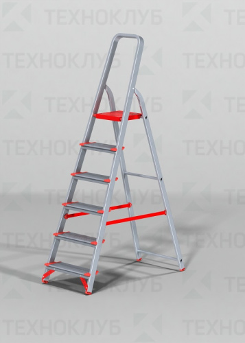 Стремянка  алюминиевая Новая высота  6 ступеней  125 см