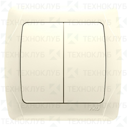 Выключ. VIKO CARMEN 2кл. 90562002 встр. крем