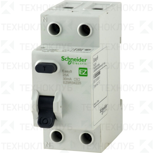 Выключатель диф.(УЗО) City9 2п  25A  10mA 4,5kA (36мм) электр. тип AC (Easy9) Schneider Electric