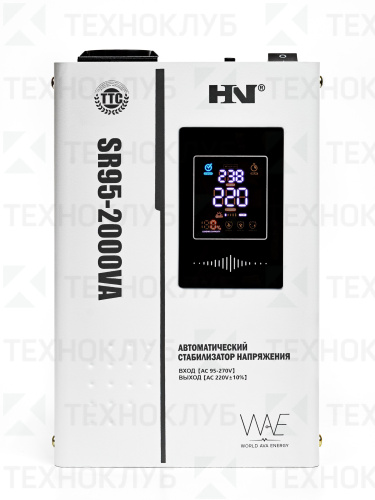Стабилизатор  2000VA релейный (90-260V точ.±10%) SR-95-2000VA (настенный)  HN