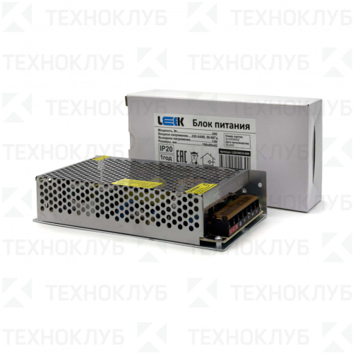 Блок питания для LED-ленты 24V/DC 300W IP20 металл LEEK