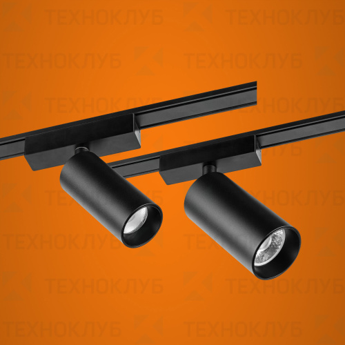 Светильник 1Phase  48V LED 18W круглый черный 4000K iSvet