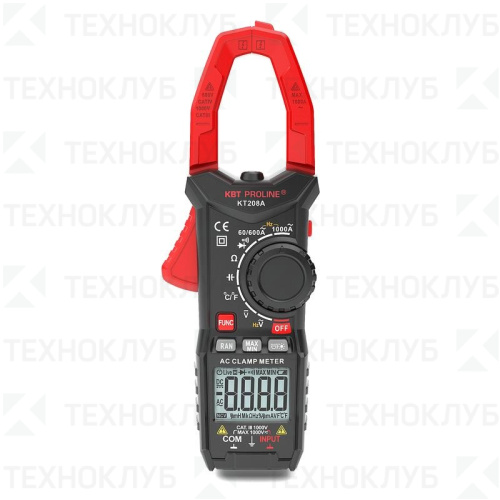Клещи токовые KT208А PROLINE (AC)  КВТ