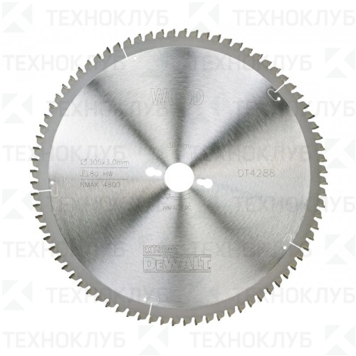 Диск DeWalt 305*80*30 мм ламинат, пластик