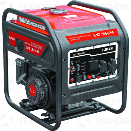 Генератор Elitech БИГ 3800РМ (инвертор) 3 кВт ручной запуск