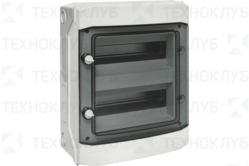 Щит ЩРН пласт. 24м прозр. IP65 384х319х144 Unix65  EKF