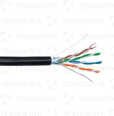 Кабель LAN FTP-5E  4х2х0,51  Cu PE черный  Cordline