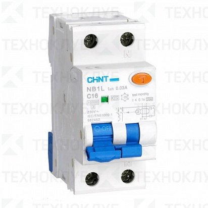 Автомат диф. NB1L 1п+N  20A  30mA 10kA (36мм) электромех. тип AC, х-ка C  CHINT