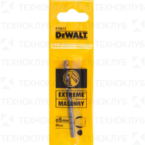 Сверло по бетону  5х 85 мм DeWalt