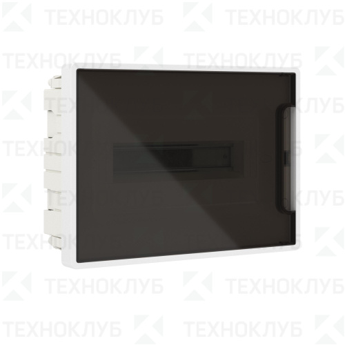 Щит ЩРВ пласт. 12м черн.прозр. IP40 ниша 198х285х77 (FRAME)  DKC