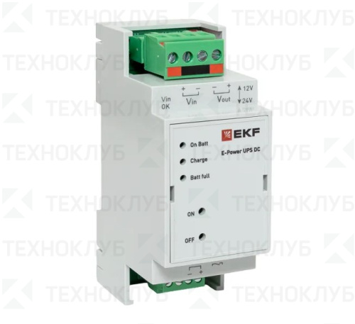 Источник Бесперебойного Питания постоянного тока E-Power UPS DC -15W 12/24V 3600 мАч EKF