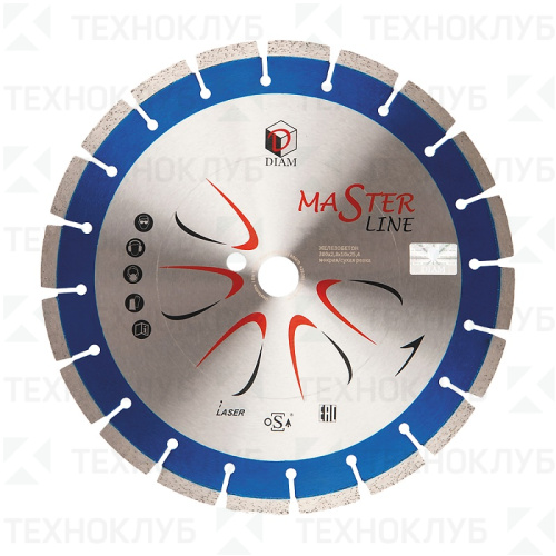Диск алмаз. 350*25,4 мм железобетон Diam Master Line