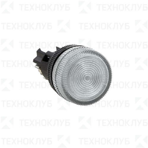 Лампа сигнальная d22мм 230V AC белая (неон) SB7-EV61  Tekfor