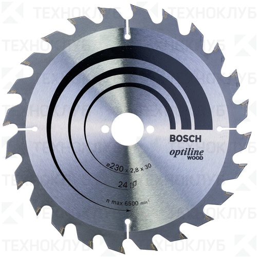 Диск Bosch 230*24*30 мм  дерево