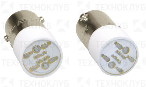 Лампа сменная белая  24В LED (BA9s)  EKF
